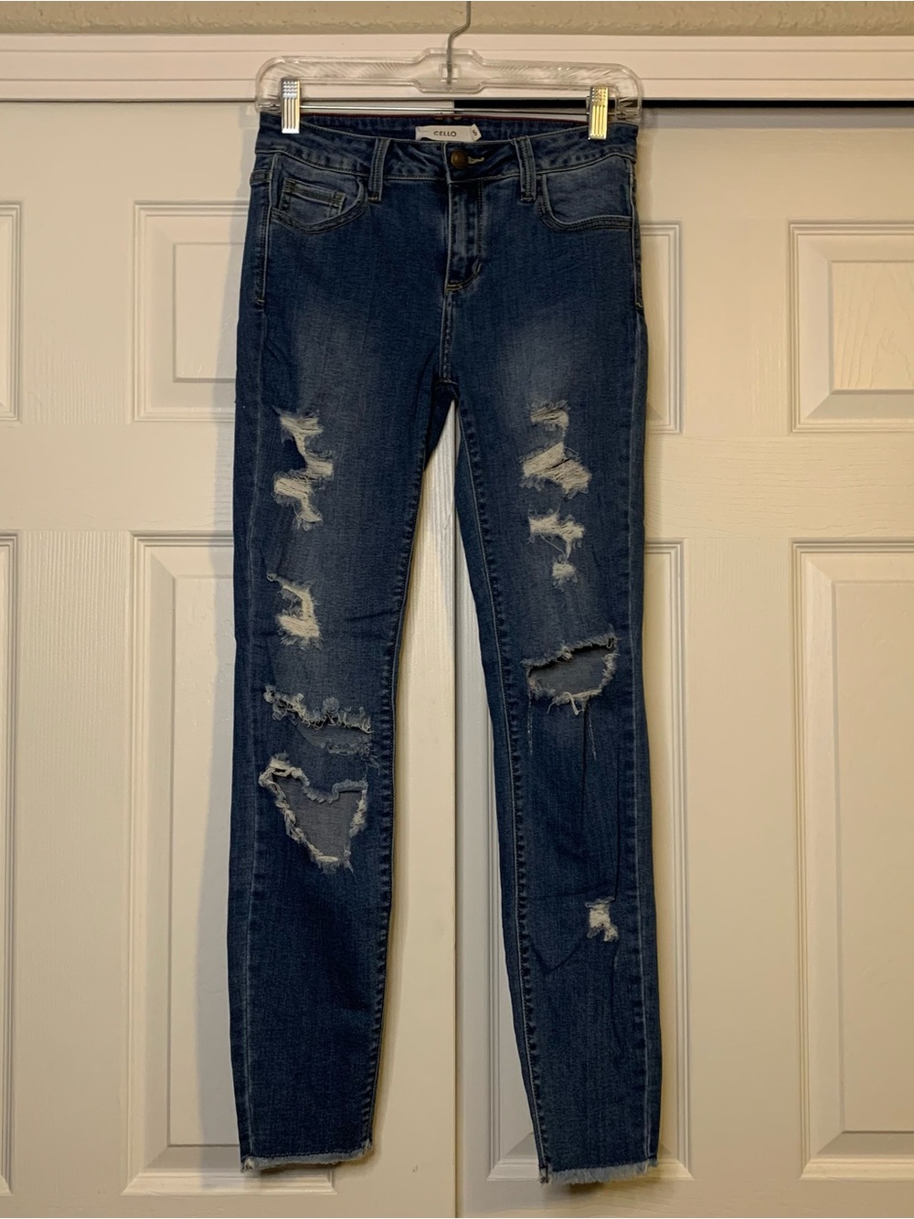 Cello Distressed Skinny Jeans